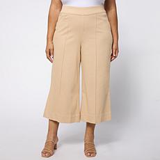 Nina Leonard Elastic Waist Pull-On Denim Pant