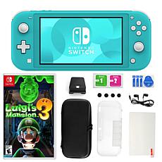 Nintendo Switch Lite in Turquoise with Luigi's Mansion 3 Bundle