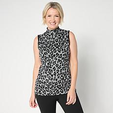 NL Mock Neck Jacquard Sweater