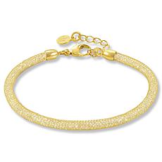 Nomination Italy Goldtone Mesh and Crystal Bracelet