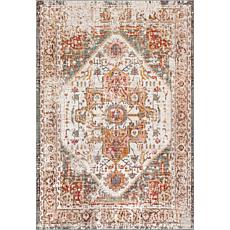 nuLOOM Justine Vintage Medallion Area Rug 5' 3" x 7' 7" Beige
