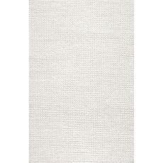 nuLOOM Penelope Braided Wool Area Rug 4' x 6' Off White