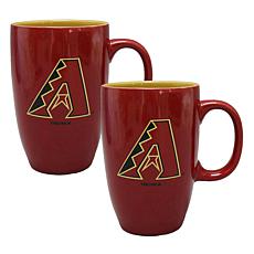 Official MLB 15oz Ceramic Team Spirit Mug - 2-Pack