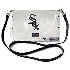 Official MLB Clear Envelope Purse with Team Logo - Chicago White Sox