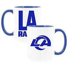 Official NFL TRI Team Code 15 oz. Mug 2-pack - Los Angeles Rams