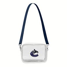 Official NHL 3D Logo Clear Fanny Fan Purse - Vancouver Canucks 