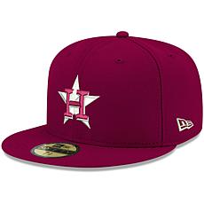 Officially Licensed Fanatics MLB Men's Astros White Logo Fitted Hat