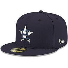 Officially Licensed Fanatics MLB Men's Astros White Logo Fitted Hat