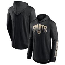 Concepts Sport Women's New Orleans Saints Marathon Black Long Sleeve T-Shirt