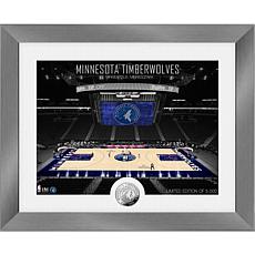 Officially Licensed Minnesota Timberwolves Art Deco Coin Photo Mint
