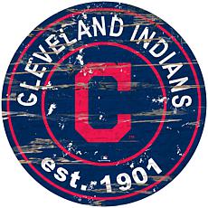 Officially Licensed MLB 24" Established Date Sign - Cleveland Indians