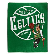 Officially Licensed NBA Black Top Raschel Throw - Celtics
