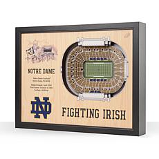 Officially Licensed NCAA 25-Layer StadiumView 3D Wall Art - Notre Dame