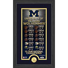 Officially Licensed NCAA Wolverines National Champs Legacy Photo Mint