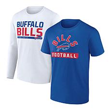 Buffalo Bills New Era Women's Dip Dye V-Neck T-Shirt - Royal