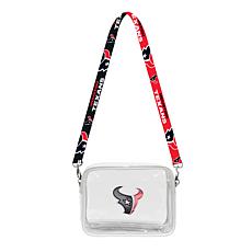 Officially Licensed NFL 3D Logo Clear Fanny Fan Purse - Houston Texans