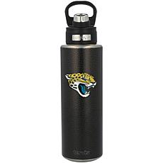 Officially Licensed NFL 40oz. Wide Mouth Leather Water Bottle, Jaguars
