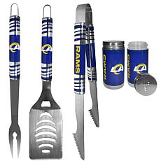 Officially Licensed NFL BBQ Set and Salt & Pepper Shaker Set - Rams