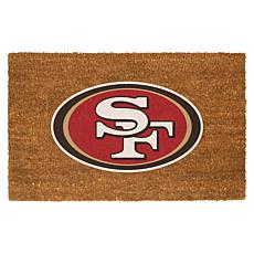 Officially Licensed NFL Colored Logo Door Mat - 49ers