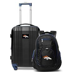 Officially Licensed NFL Denver Broncos Premium Backpack & Carry-On