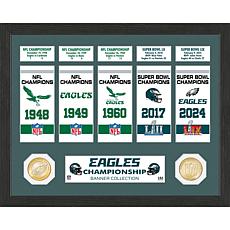 Officially Licensed NFL Eagles 5-Time World Champions Banner Trove
