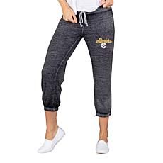Officially Licensed NFL Knit Capri Pant by Concept Sports - Steelers