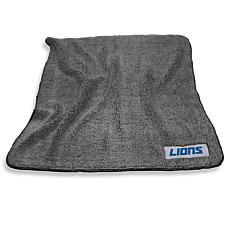 NFL DETROIT LIONS Double-Thick Fleece Bedspread/Blanket/Throw