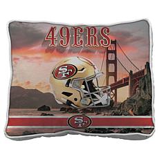 Officially Licensed NFL Loco Fan Canvas Pillow by Pegasus Sports