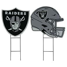 Officially Licensed NFL Logo & Helmet 2pk Yard Signs by Pegasus Sports