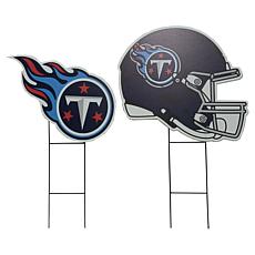 Officially Licensed NFL Logo & Helmet 2pk Yard Signs by Pegasus Sports