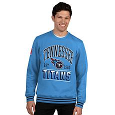 Officially Licensed NFL Men's Crew-Neck Fleece Pullover by Glll
