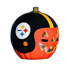 Officially Licensed NFL Pittsburgh Steelers Ceramic Pumpkin Helmet