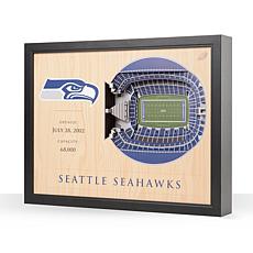 Officially Licensed NFL Seattle Seahawks StadiumView 3D Wall Art