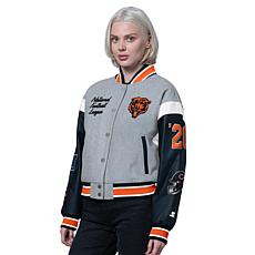 Officially Licensed NFL Starter Women's Cropped Varsity Jacket by Glll