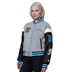 Officially Licensed NFL Starter Women's Cropped Varsity Jacket by Glll