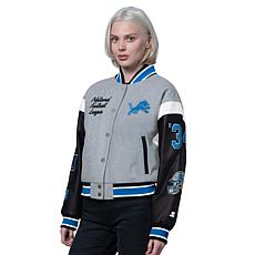 Officially Licensed NFL Starter Women's Cropped Varsity Jacket by Glll