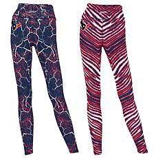 Officially Licensed NFL Women's 2-pack Printed Leggings by Zubaz