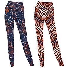 Officially Licensed NFL Women's 2-pack Printed Leggings by Zubaz