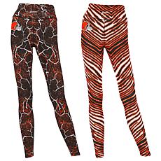 Officially Licensed NFL Women's 2-pack Printed Leggings by Zubaz