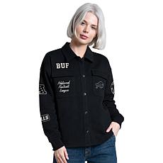 Officially Licensed NFL Women's Collared Shacket