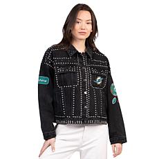 Officially Licensed NFL Women's Denim Studded Jacket by Glll
