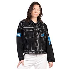 Officially Licensed NFL Women's Denim Studded Jacket by Glll