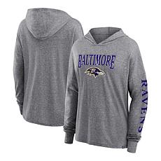 Zubaz Baltimore Ravens NFL Men's Grey Hoodie with Tonal Camo Sleeves