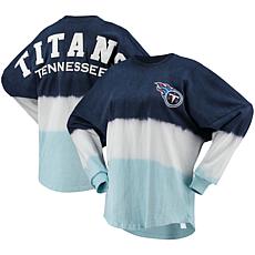 Men's Refried Apparel Navy/Gray Tennessee Titans Sustainable Upcycled Split T-Shirt Size: Small