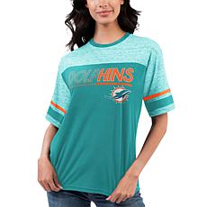 Officially Licensed NFL Women's Track Short-Sleeve Tee by GIII 4Her
