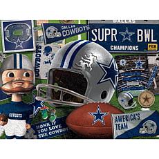 Officially Licensed NFL  Wooden Retro Series Puzzle - Dallas Cowboys