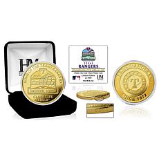 Officially Licensed "Stadium" Gold Mint Coin - Texas Rangers 
