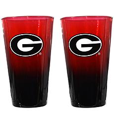 Officially Licensed Team Ombre Pint Glasses - 2-pack, 16oz