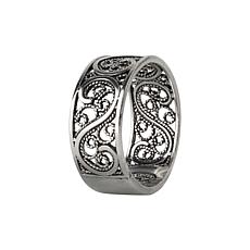 Ottoman Silver Filigree S-Design Band Ring