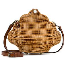 Patricia Nash Cala Luna Clam Rattan Crossbody Bag